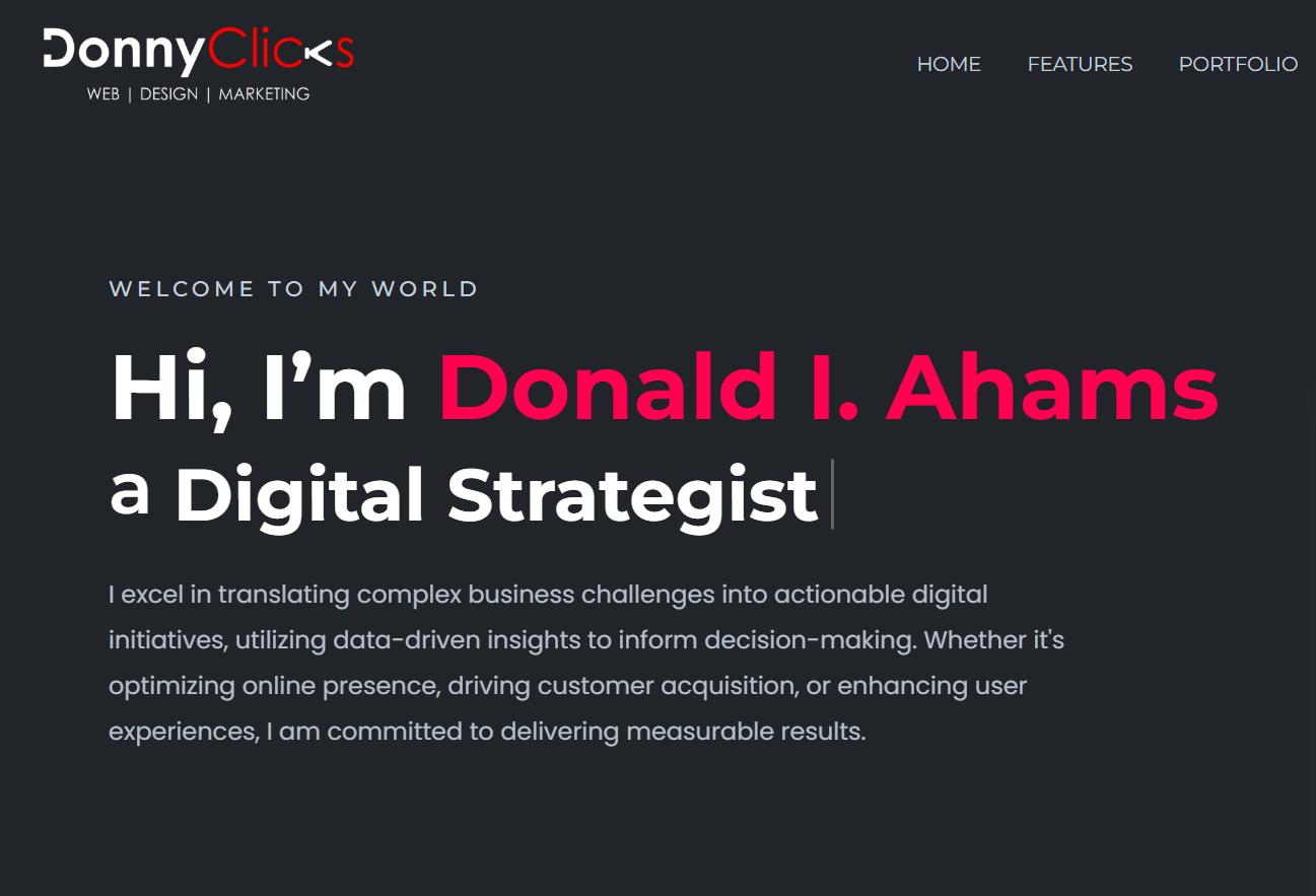 Donald-Ahams-website